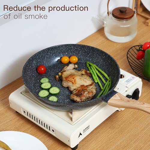 Ceramic Cookware Sets 15PCS Pots and Pans Set Non Stick (black15)