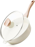 Kordisen Nonstick Ceramic Deep Frying Pan, 10 Inch Non Toxic Skillet by Kordisen