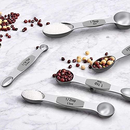 Measuring Cups and Magnetic Measuring Spoons Set, Wildone Stainless