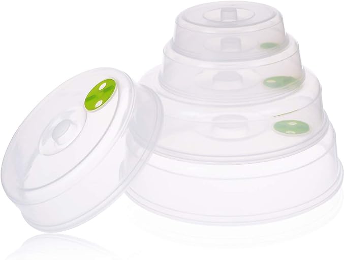 Set of 5 Microwave Plate Covers - Image 2