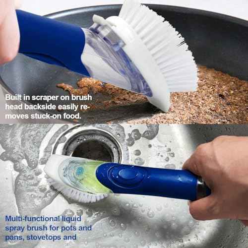 CELOX Dish Brush with Soap Dispenser