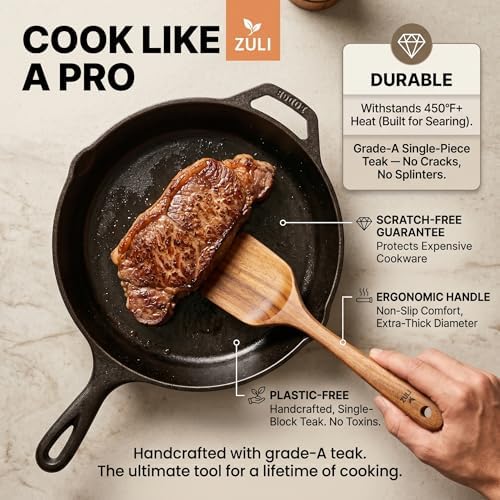 Zuli 6-Piece Teak Wooden Cooking Utensil Set