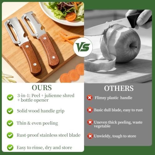 2 PCS Multifunctional Vegetable Peeler for Kitchen, 4-in-1 Peeler