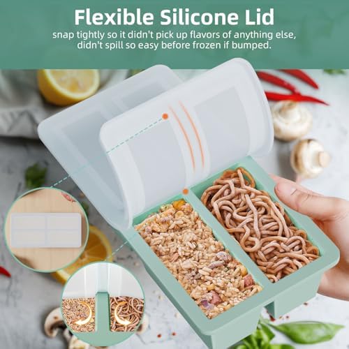 Silicone Freezer Tray for Sauce Cube: FDDAI Super Prep Freezing Tray
