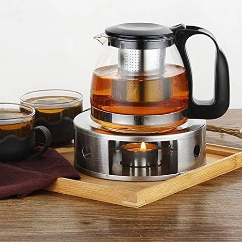 NewlineNY Stainless Steel Coffee Tea Warmers, Dual 6 Inches Circular