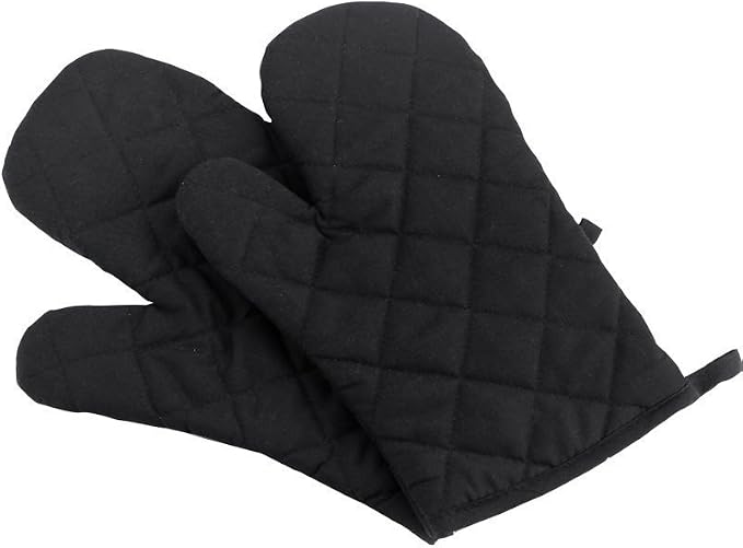 Oven Mitts, Premium Heat Resistant Kitchen Gloves Cotton & Polyester Quilted by Nachvorn
