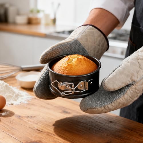 4 Inches Mini Springform Pan, 4-Pack