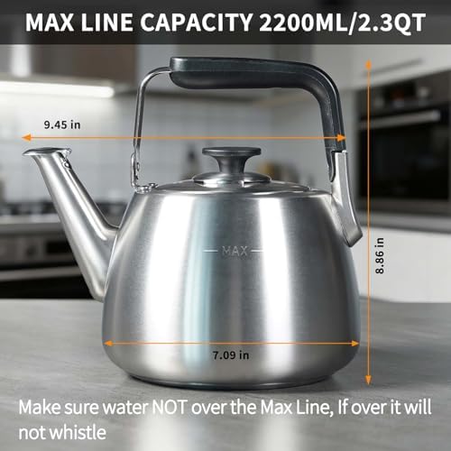 Whistling Tea Kettle 2.3QT Stovetop