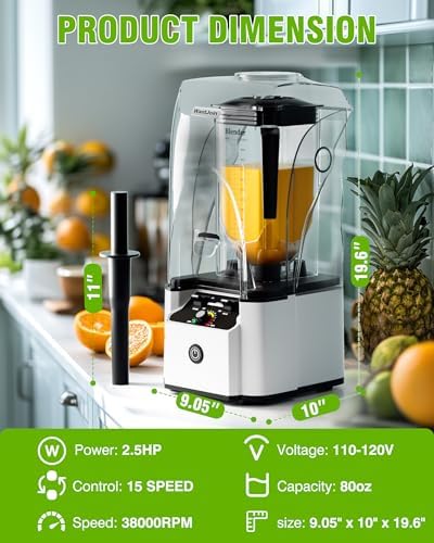 WantJoin K90 Blender Cups, White