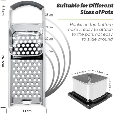 SPEENSUN Spaetzle Maker, Stainless Steel Spaetzle Press for 30CM Pots