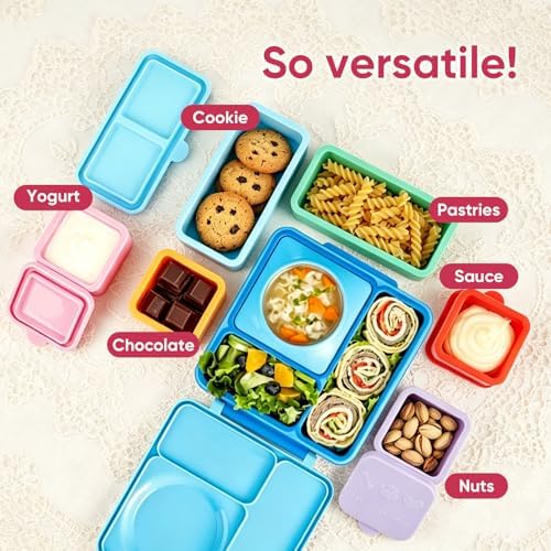 6 Pack Silicone Lunch Box Divider Compatible with OmieBox – Leakproof