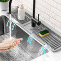24'' Faucet Mat for Kitchen Sink Water Splash Guard