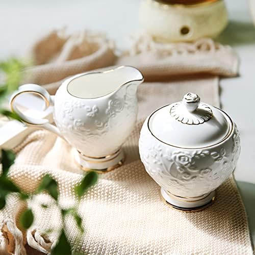 Ceramic Sugar Bowl,Spice Containers, Ceramic Sugar Bowl with Lid and