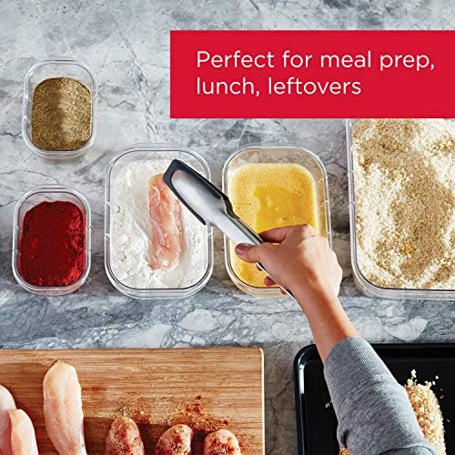 Rubbermaid Brilliance Food Storage Containers, Set of 2, Clear