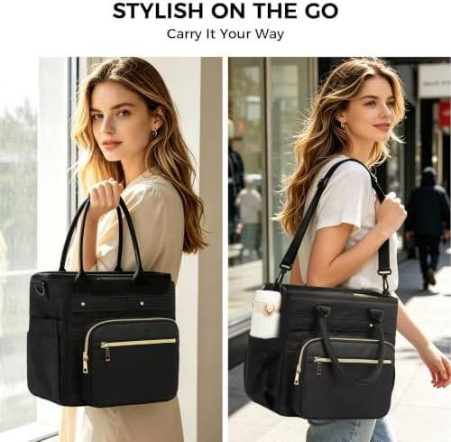 Insulated Lunch Bag Women, 18L Large Tote Lunch Box for Women