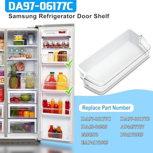 DA97-06177C Refrigerator Door Shelf Bin Compatible with Samsung