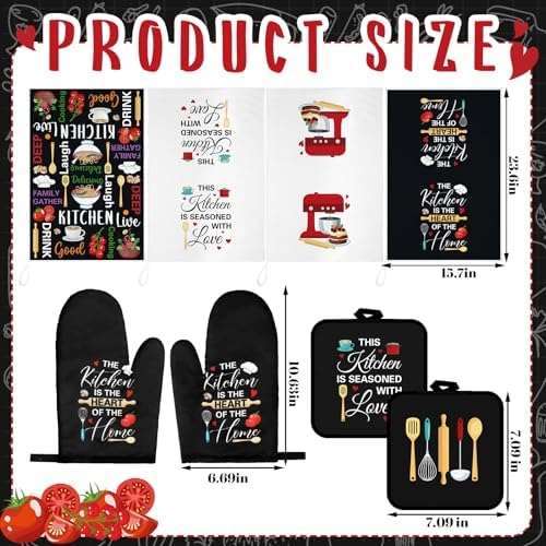 Leinuosen 8 Pcs Kitchen Decor Accessories Set