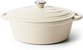 Oval Dutch Oven for Bread Baking, 4.5 Quart Non Stick Enameled Cast Iron Dutch by Kerilyn
