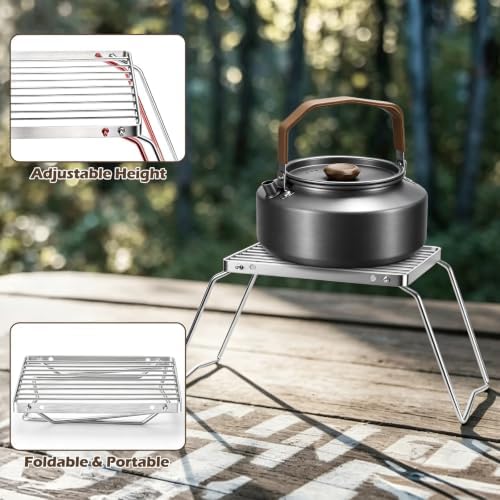 Leonyo 18PCS Camping Cookware Set, Camping Cooking Pot Pan Mess Kit
