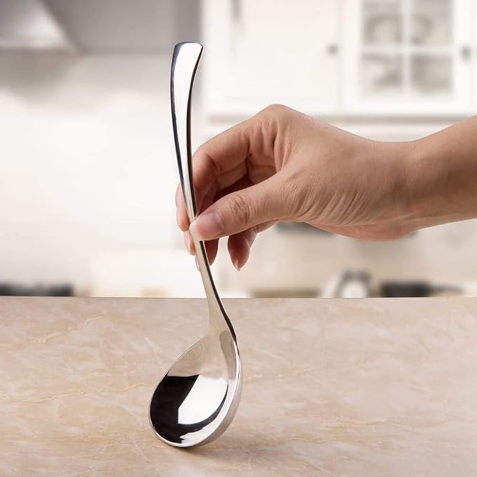 IMEEA 7.6-Inch Small Serving Ladle, 18/10 Stainless Steel Gravy Spoon - Image 8