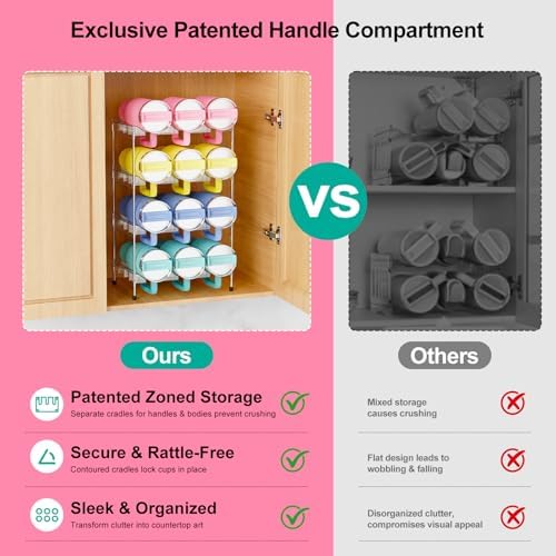 Reusable Stackable with Handle Compartment Water Bottle Tumbler