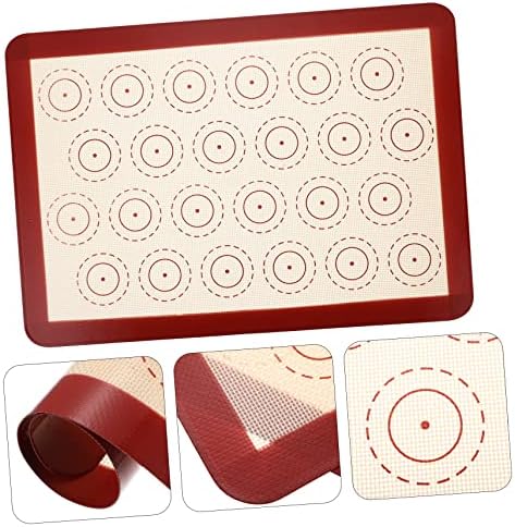 Red Silicone Baking Mat for Oven, Heat Resistant Non-Stick Pastry