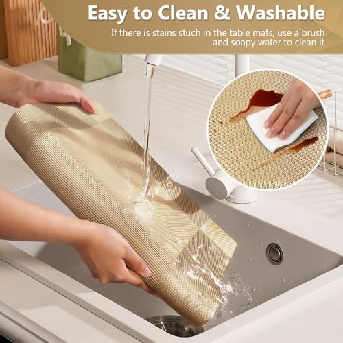 Placemats, Placemats Set of 6, Table Place Mats for Kitchen Dining