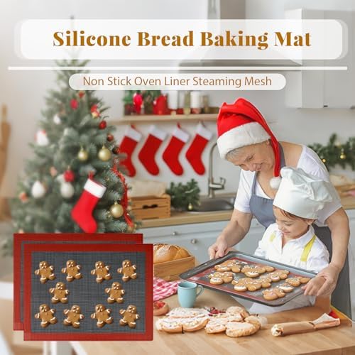 Silicone Bread Baking Mat Non Stick Oven Liner Perforated Steaming