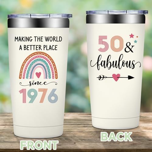 50th Birthday Gifts Her - 1976 50th Birthday Decorations for Women