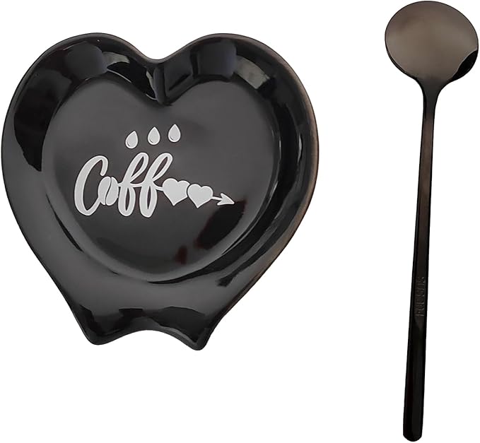 Ture Heart-shaped Ceramic Spoon Rest by PFCTRJR