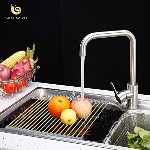 Snailhouse Gold Roll-Up Over Sink Dish Drying Rack for Kitchen,17.8x15.7in