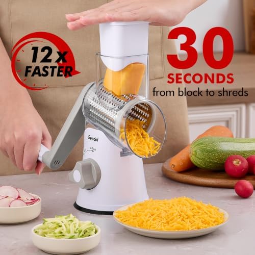 Geedel Hand Crank Rotary Cheese Grater