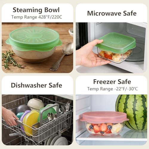 Silicone Stretch Lids, 12 Pack