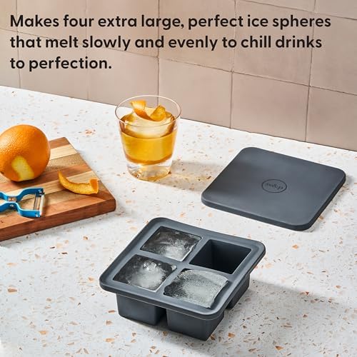W&P Peak Silicone Extra Large Cube Ice Tray w/ Protective Lid