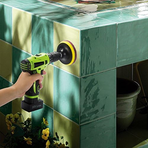 4 Inch Drill-Powered Tile Scrubber Cleaning Kit