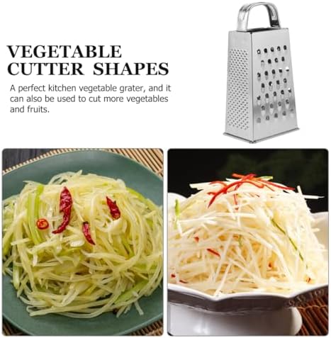 CALLARON Cheese Grater - Stainless Steel Vegetable Grater with Handle