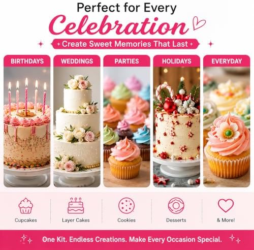Baking Decoration Kit – with Premium Digital scale, Complete 244-Piece