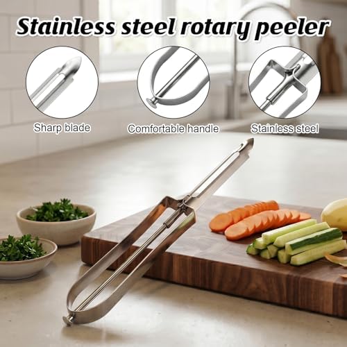 2Pcs Stainless Steel Peeler, Potato Peeler, Vegetable Peelers for