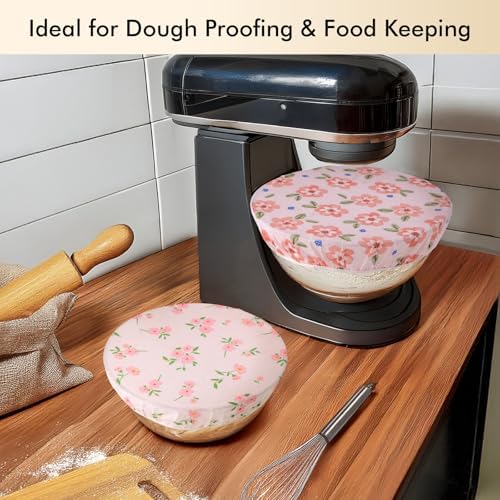 Reusable Beeswax Bowl Covers for Bread Proofing, 2 Pack, 12 Inch