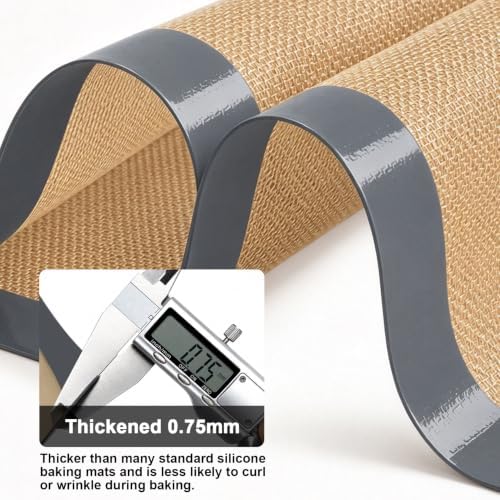 Silicone Baking Mat Fits Half Sheet Pan, Nonstick Reusable, 1 Pack