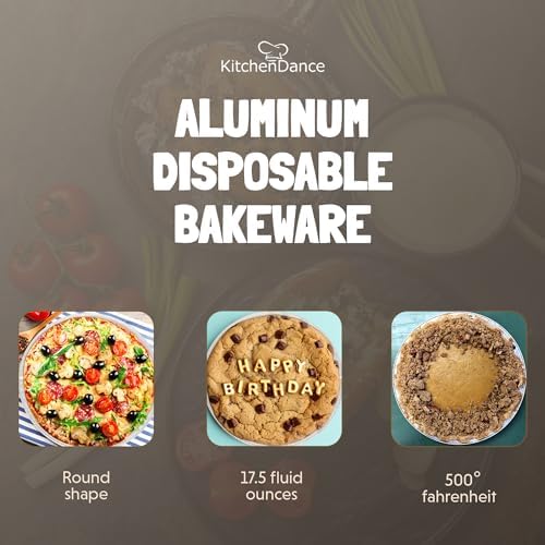 D&W Fine Pack Disposable 7 Inches Round Aluminum Foil Individual Pizza