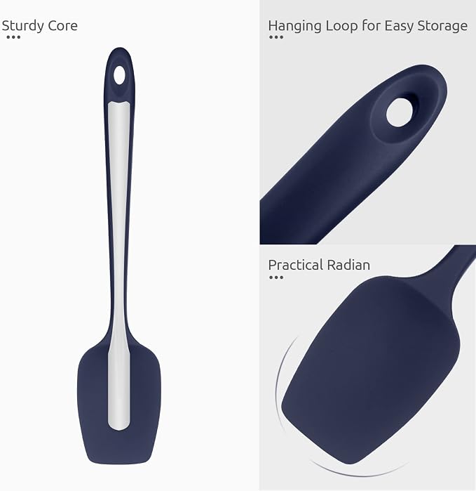 Heat Resistant Silicone Spoon Spatula: U-Taste 600ºF High Heat Flexible 11.38in - Image 6