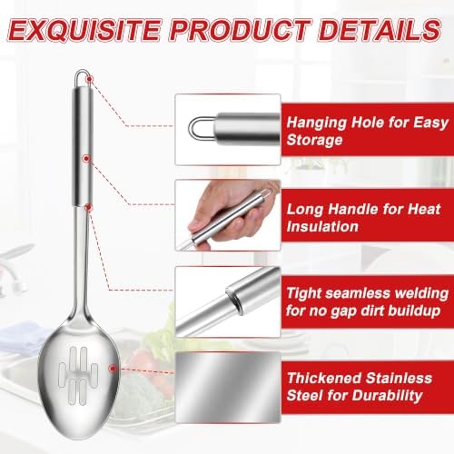 Homikit 10 PCS Stainless Steel Kitchen Cooking Utensils Set with