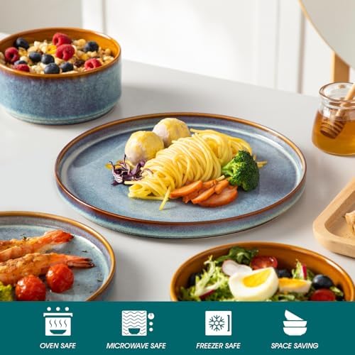 vancasso ONION Ceramic Plates and Bowls Sets for 4, 12 Pieces