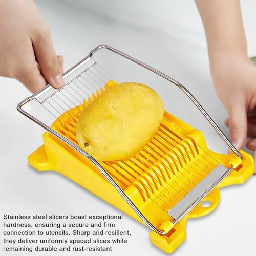 Heavy Duty Luncheon Meat Slicer, Egg Cutter with 14 Precise Slices