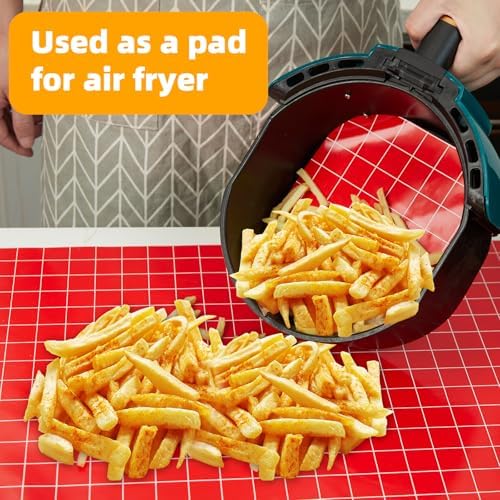 Silicone Baking Mat Roll 16IN*5FT Free Cutting, Non-Slip Pastry Mat