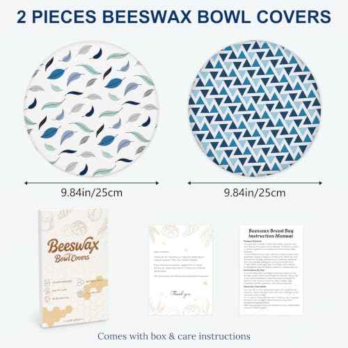 Reusable Beeswax Bowl Covers for Bread Proofing