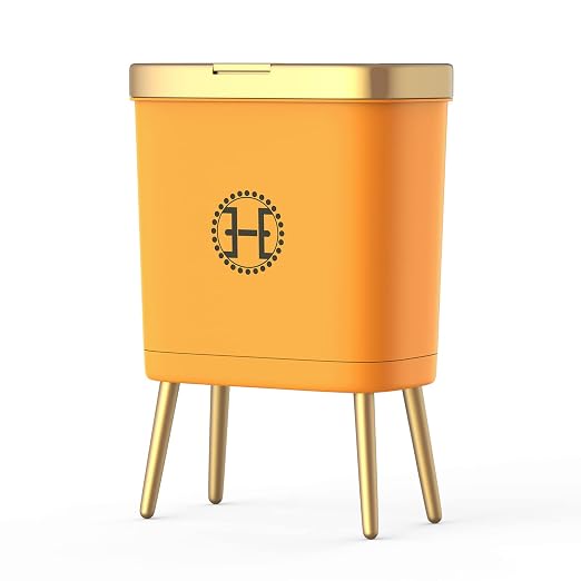 Procade Bedroom Trash Can with Lid, Slim Bathroom Trash Cans with Lids by MostPopularTrashCans