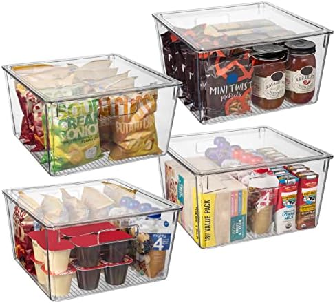 ClearSpace Plastic Storage Bins with Lids, XL, 4 Pack
