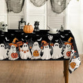 Horaldaily Halloween Tablecloth 60 x 84 Inch Rectangular Black Bat